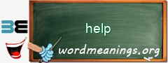 WordMeaning blackboard for help